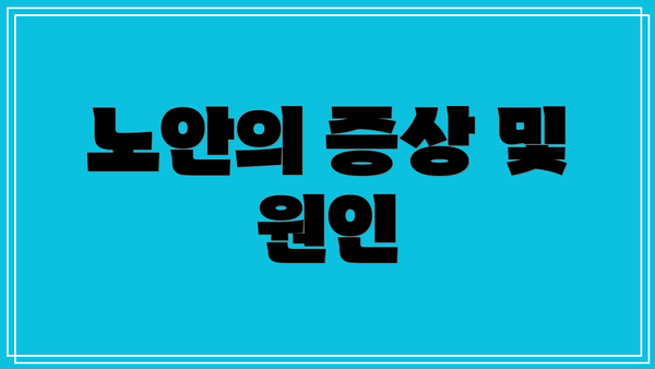 노안의 증상 및 원인