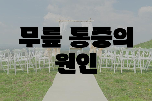 무릎 통증의 원인