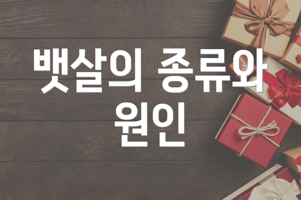 뱃살의 종류와 원인
