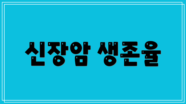 신장암 생존율