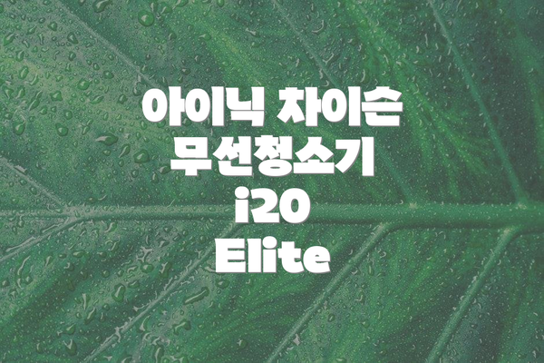 아이닉 차이슨 무선청소기 i20 Elite