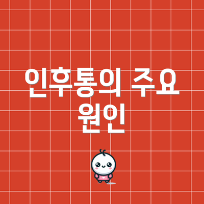 인후통의 주요 원인
