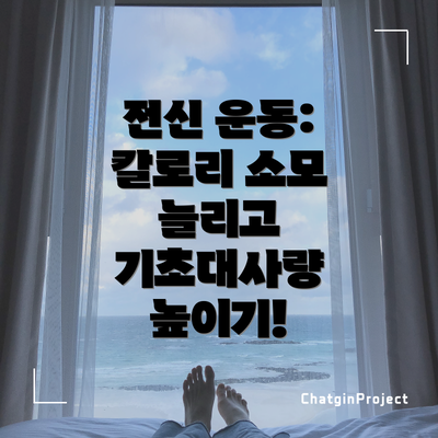 전신 운동: 칼로리 소모 늘리고 기초대사량 높이기!