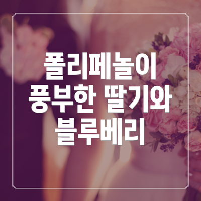 폴리페놀이 풍부한 딸기와 블루베리