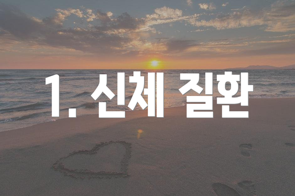 1. 신체 질환