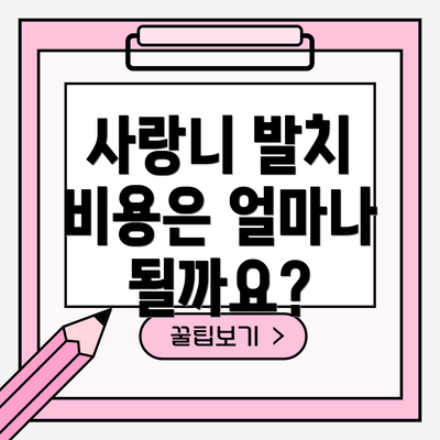 사랑니 발치 비용은 얼마나 될까요?