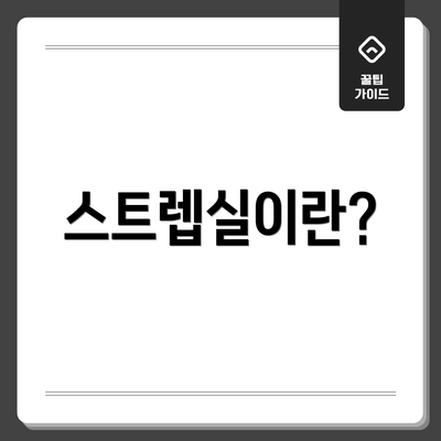 스트렙실이란?