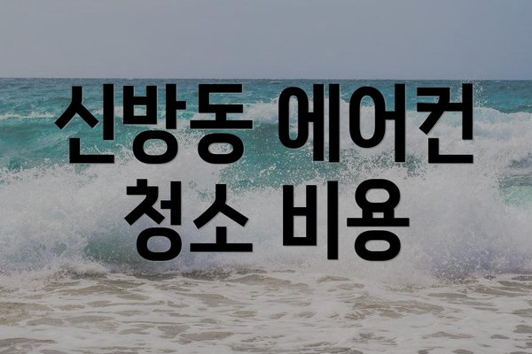 신방동 에어컨 청소 비용