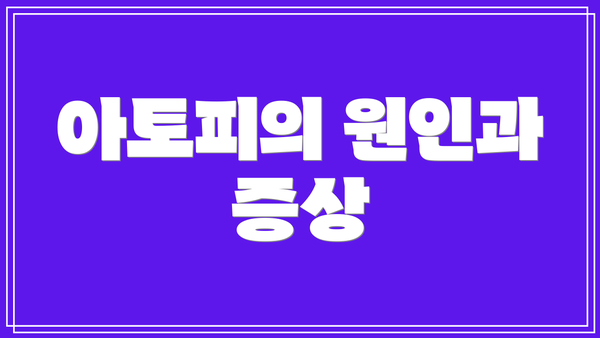 아토피의 원인과 증상