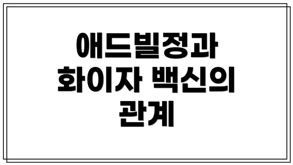애드빌정과 화이자 백신의 관계