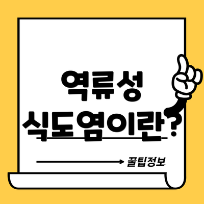 역류성 식도염이란?