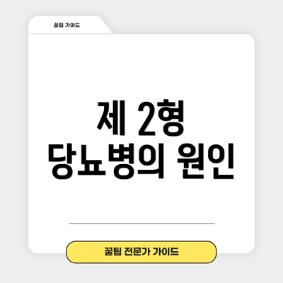 제 2형 당뇨병의 원인