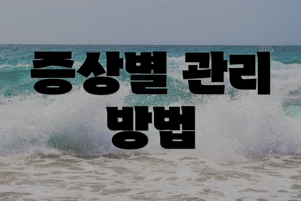 증상별 관리 방법