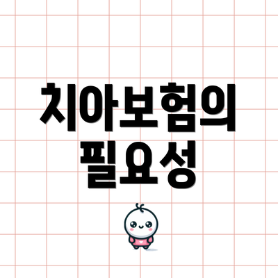 치아보험의 필요성