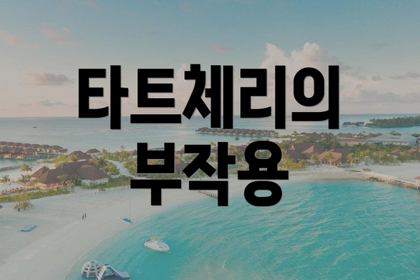 타트체리의 부작용