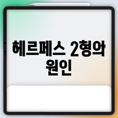 헤르페스 2형의 원인