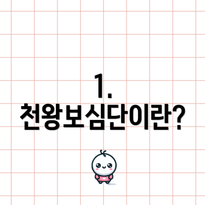 1. 천왕보심단이란?