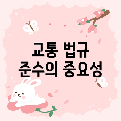 교통 법규 준수의 중요성