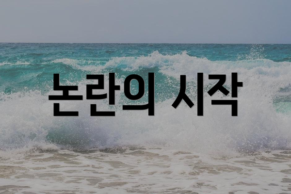 논란의 시작