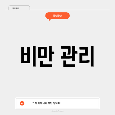비만 관리