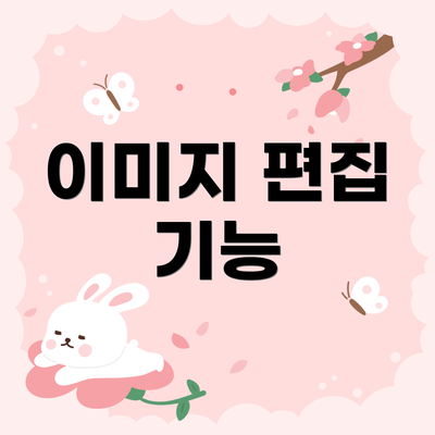 이미지 편집 기능