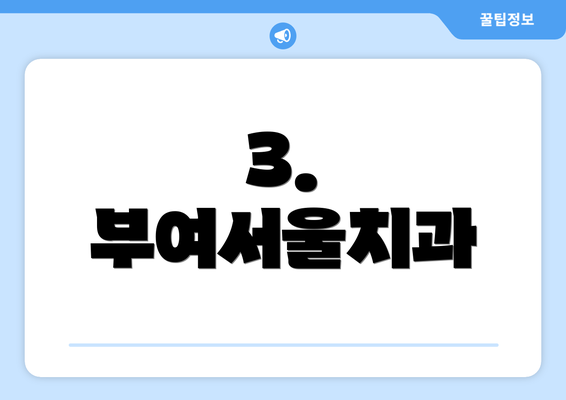 3. 부여서울치과