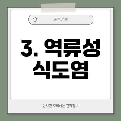 3. 역류성 식도염