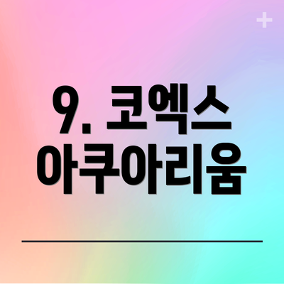 9. 코엑스 아쿠아리움