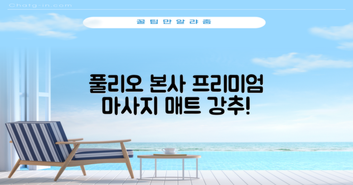 [풀리오 본사] 풀리오 프리미엄 마사지 매트 추천 리뷰