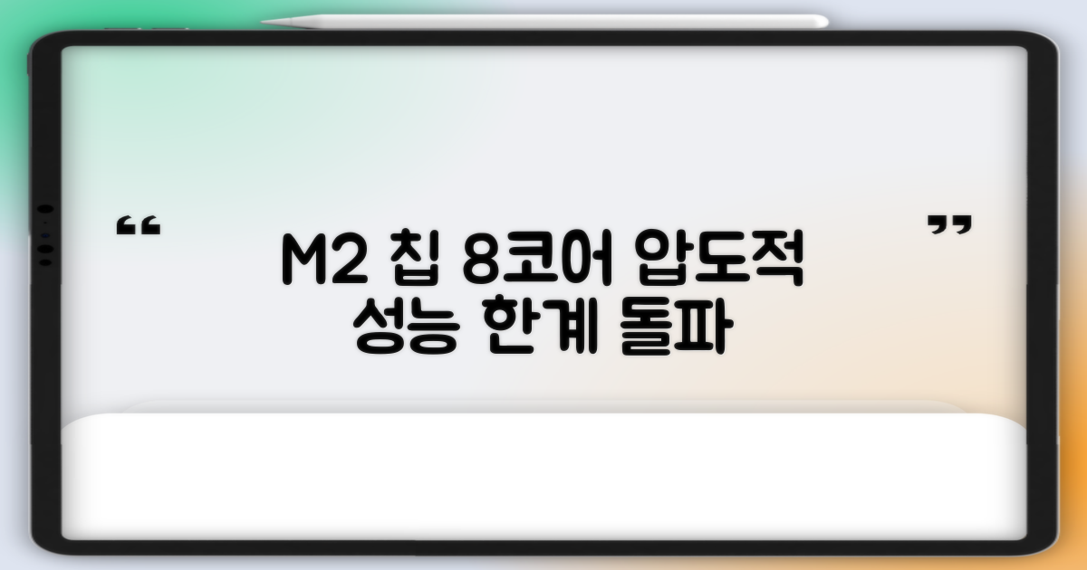 M2 칩 성능, 8코어의 힘