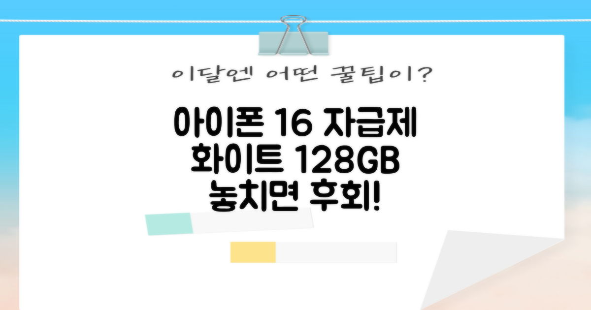 Apple 정품 아이폰 16 자급제, 화이트, 128GB 추천 리뷰