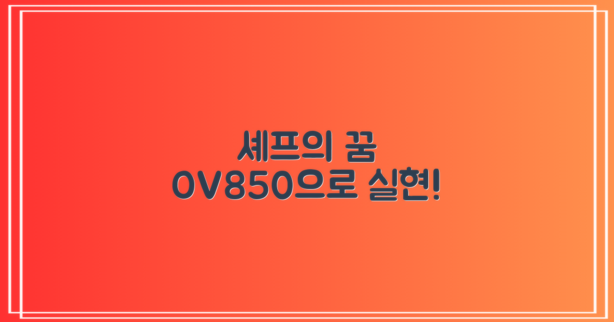 셰프의 꿈, OV850으로 실현