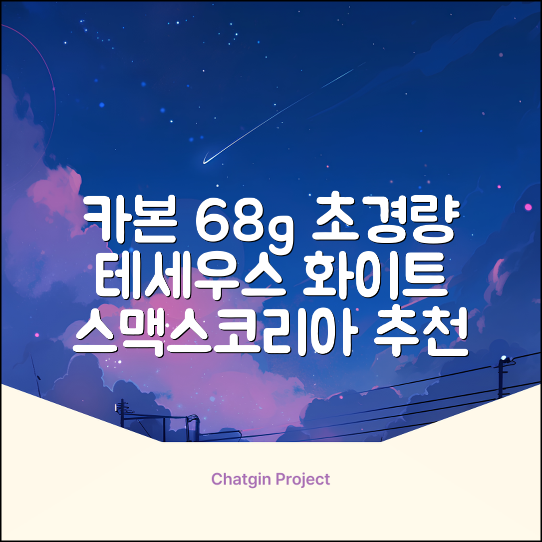 스맥스코리아 풀카본 초경량 배드민턴 라켓 68g, 테세우스 화이트, 1개 추천 리뷰