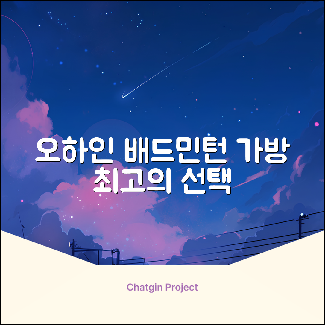 오하인 배드민턴 테니스 스쿼시 2단 대용량 라켓 가방, 블랙, 1개 추천 리뷰