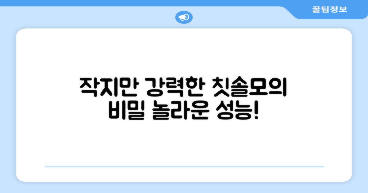 작지만 강력한 칫솔모