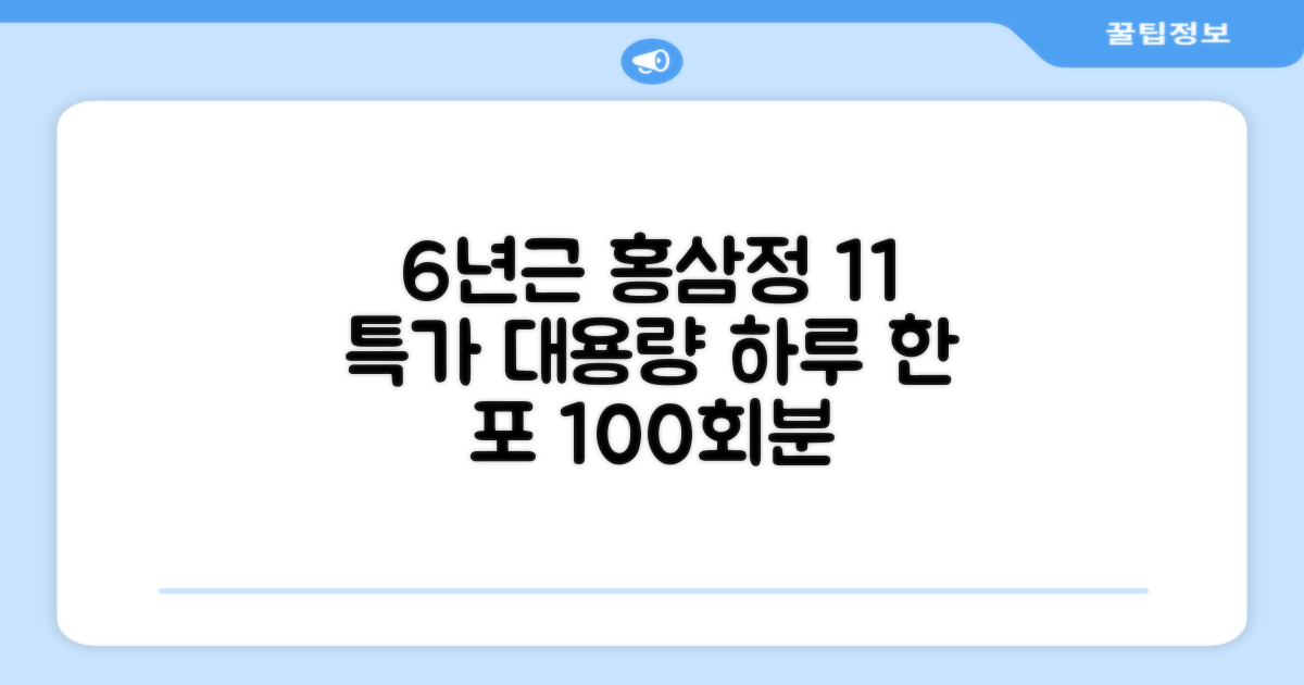 [1+1 특가] 홍삼정 6년근 하루한포 100회분 대용량+쇼핑백, 2개, 1L 추천 리뷰