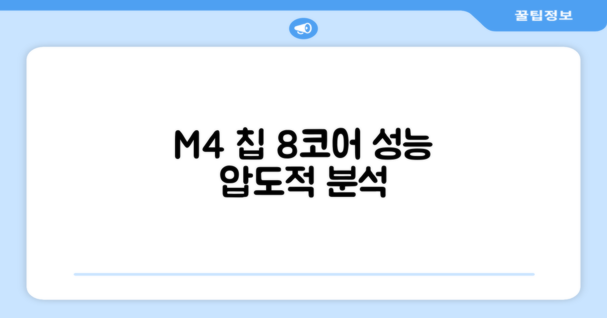 8코어 M4 칩 성능 분석