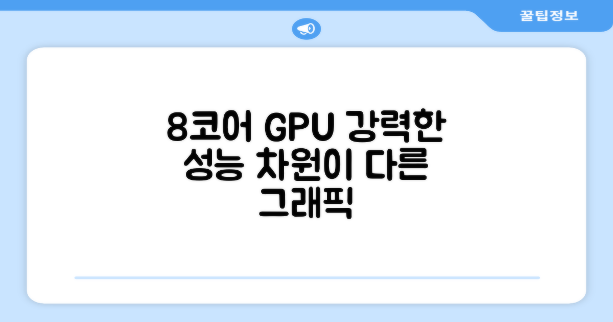 8코어 GPU 그래픽 성능
