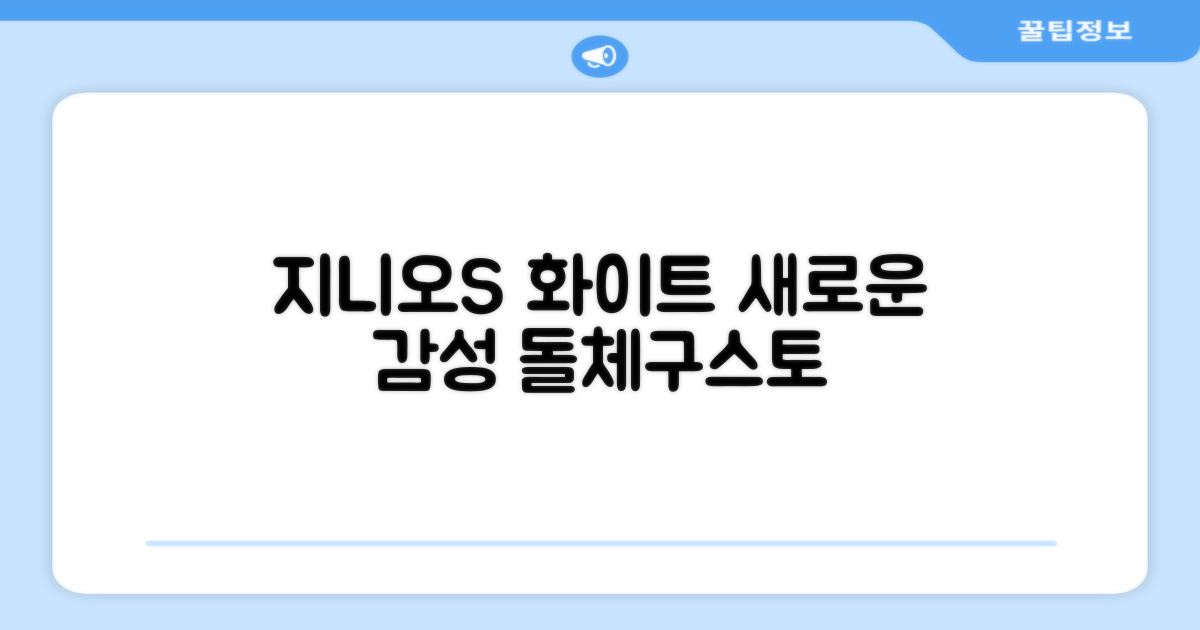 돌체구스토 지니오S, 화이트의 매력