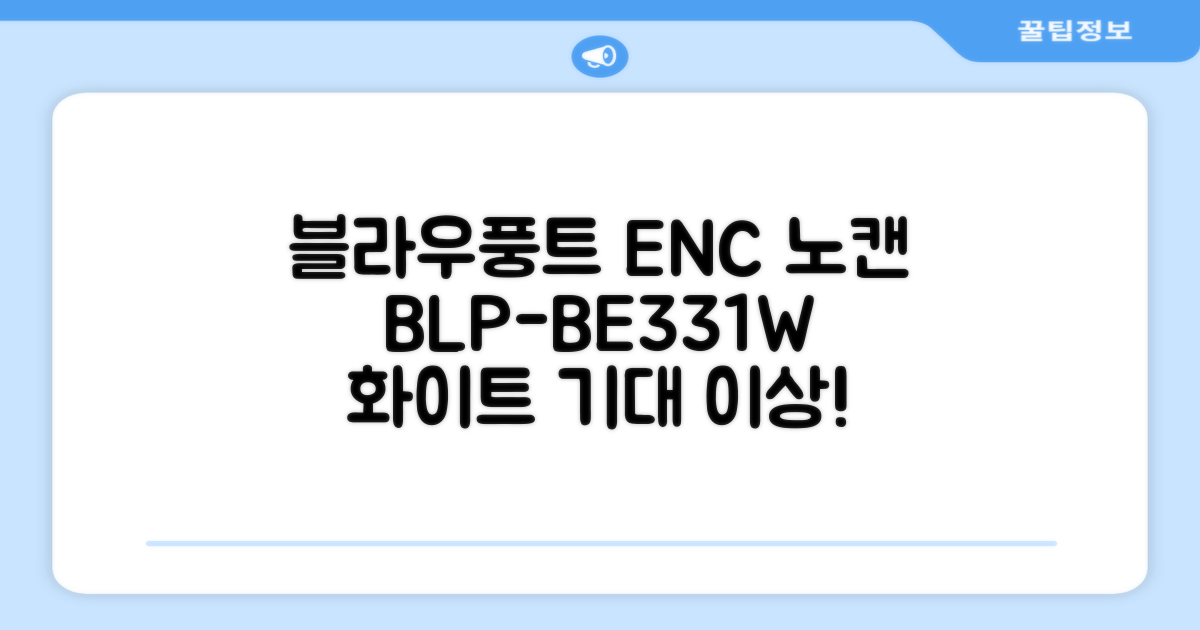 블라우풍트 ENC 노이즈 캔슬링 블루투스 이어폰, BLP-BE331W, 화이트 추천 리뷰