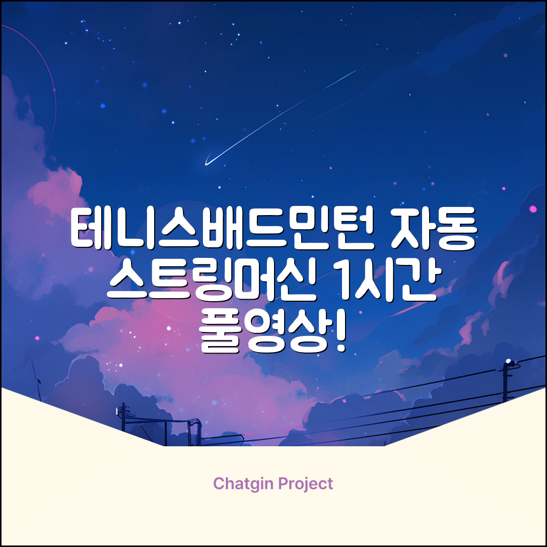 테니스 배드민턴 자동 스트링 머신 라켓 거트 줄교체 1시간풀영상제공, 1개, GLS-16402 추천 리뷰