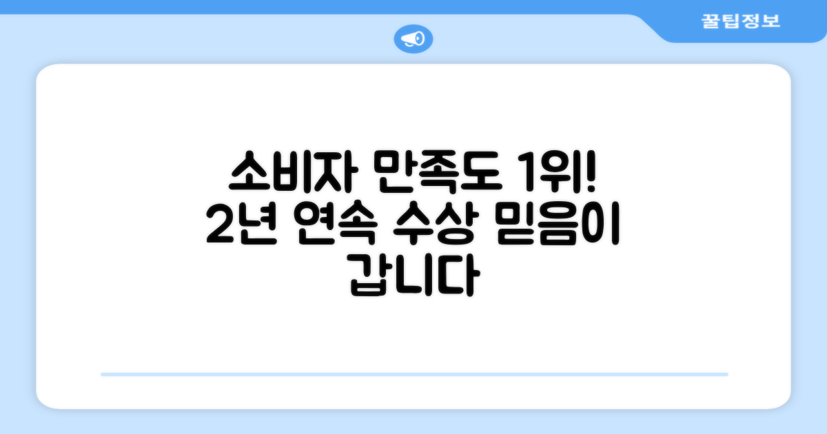 2년 연속 소비자 만족도 1위