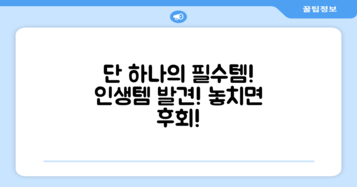 1가지 필수 액세서리