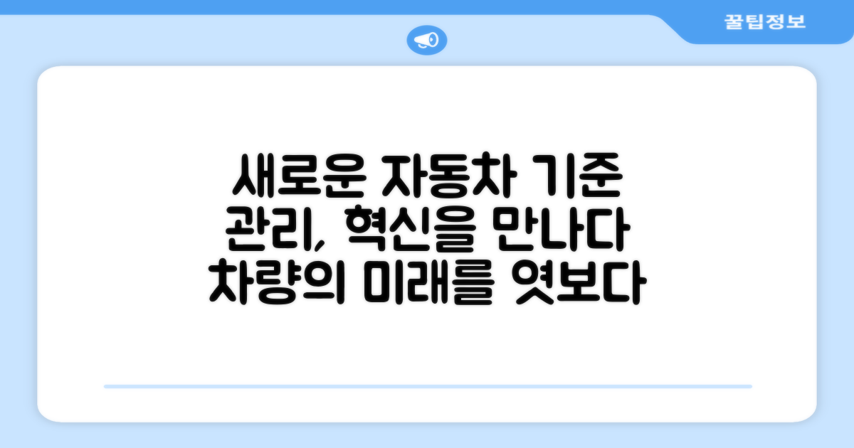 자동차 관리, 새로운 기준