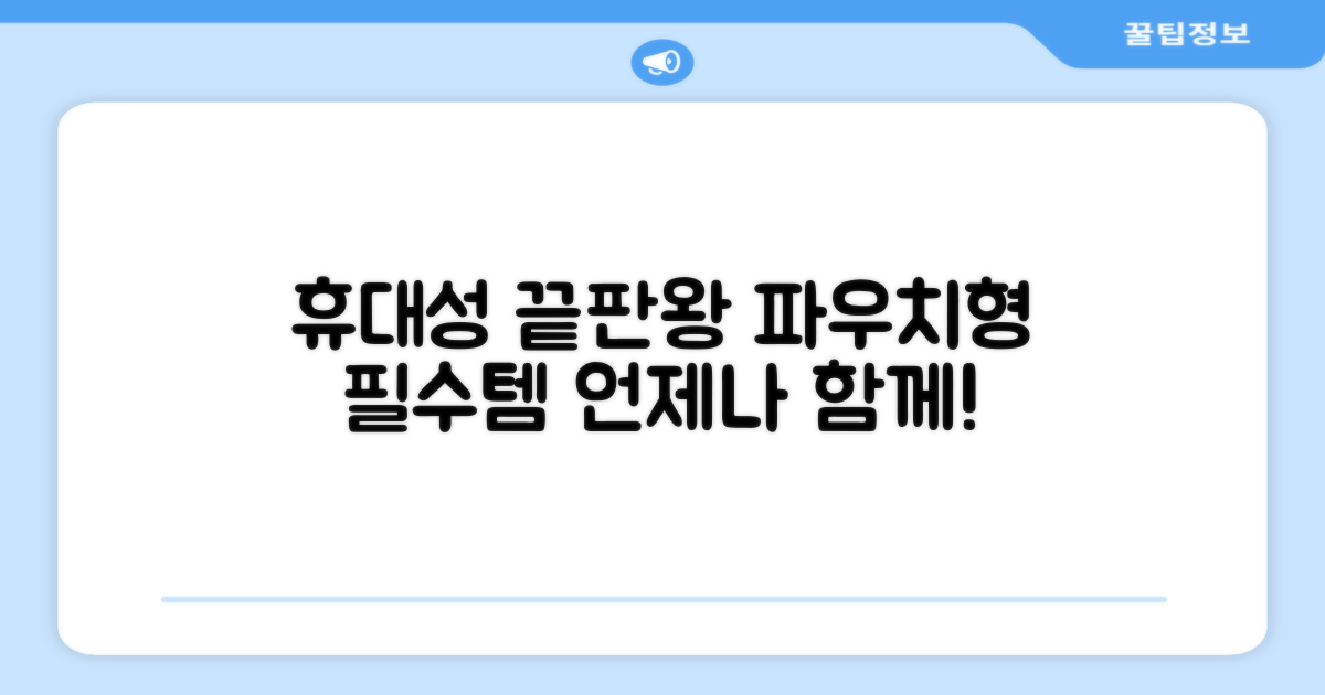 파우치형, 휴대성 극대화