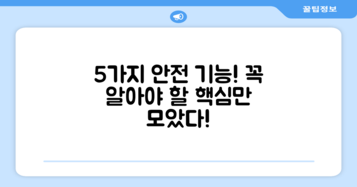 5가지 안전 기능