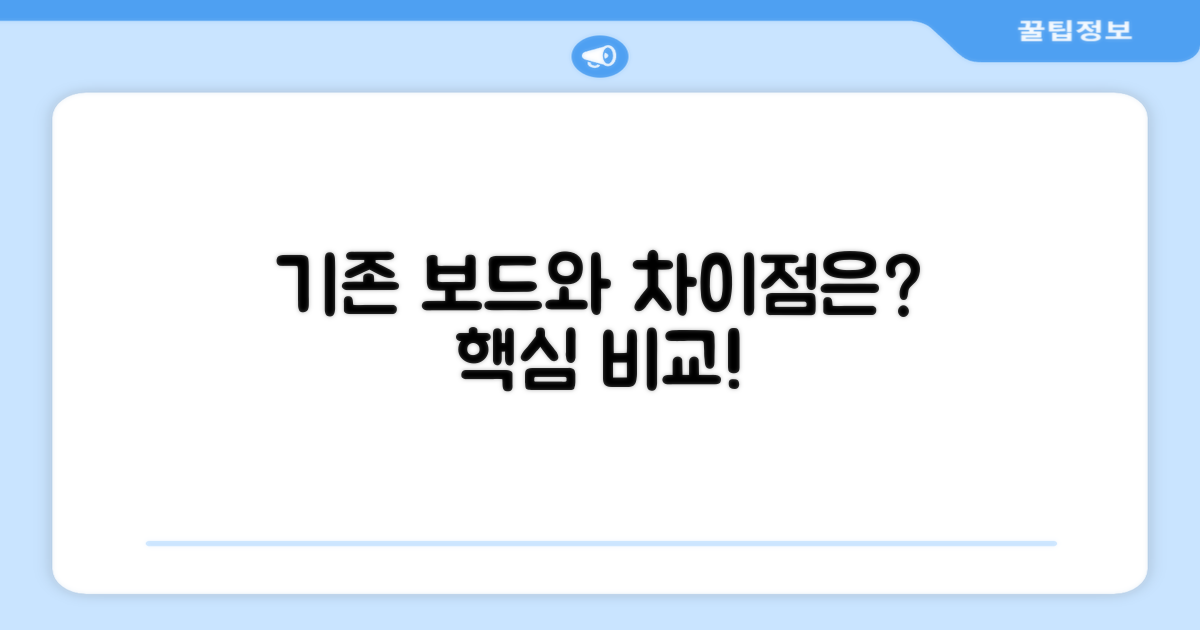 기존 보드와 차이점