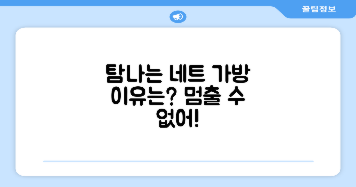 네트 가방, 계속 탐나는 이유