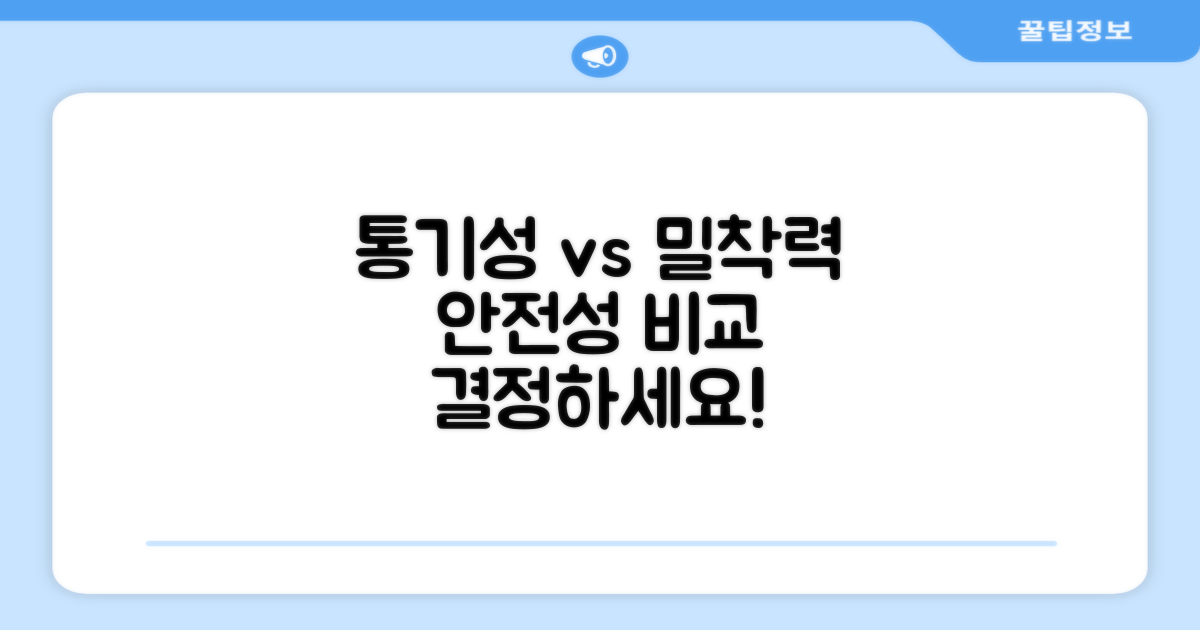 안전성: 통기성 vs 밀착력