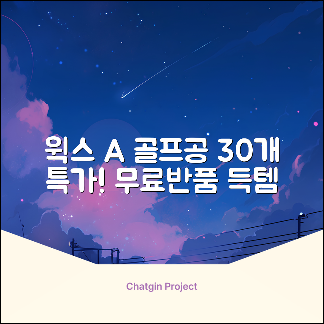 [윅스 진짜 깨끗한 볼] A+급 무료반품 로스트 골프공 로스트볼 유명브랜드, [A+ 브랜드혼합] 화이트, 30개 추천 리뷰